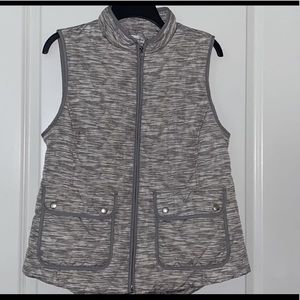 Grey puffer vest